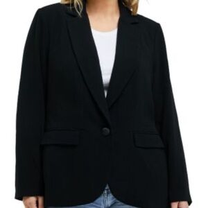 Estelle Women’s Black Single Button Blazer Size 3XL NWT